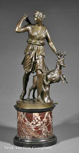 An Antique Italian Patinated Bronze