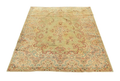 An Antique Kerman Rug Flowery