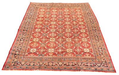 An Antique Mahal Carpet Overal