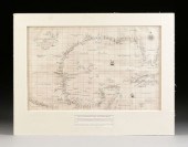 AN ANTIQUE MAP, "AMERICA, CART