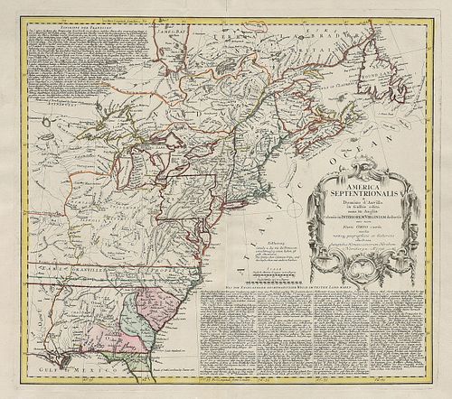 AN ANTIQUE MAP, "AMERICA