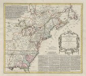AN ANTIQUE MAP, "AMERICA SEPTE