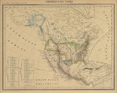 AN ANTIQUE MAP, "AMéRIQUE DU N