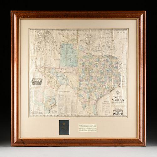 AN ANTIQUE MAP, "A.R. ROESSLER'S