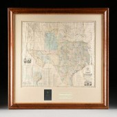 AN ANTIQUE MAP, "A.R. ROESSLER