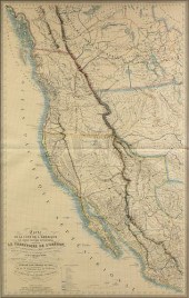 AN ANTIQUE MAP, "CARTE DE LA C
