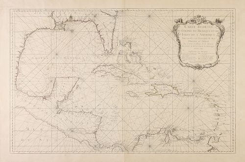 AN ANTIQUE MAP, "CARTE REDUITE DU