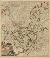 AN ANTIQUE MAP, "CIRCULUS ELEC