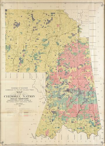 AN ANTIQUE MAP, "DEPARTMENT OF