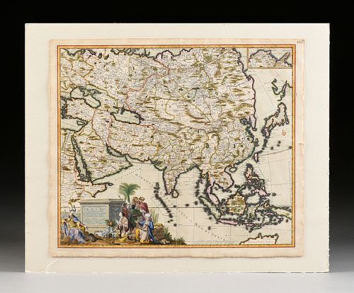 AN ANTIQUE MAP, "EXACTISSIMA ASIæ,"
