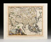 AN ANTIQUE MAP, "EXACTISSIMA A