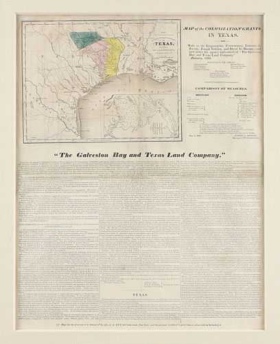 AN ANTIQUE MAP, "MAP OF THE