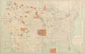 AN ANTIQUE MAP, "MAP SHOWING I