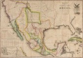 AN ANTIQUE MAP, "MAPA DE LOS E
