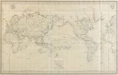 AN ANTIQUE MAP, "MAPPE MONDE O