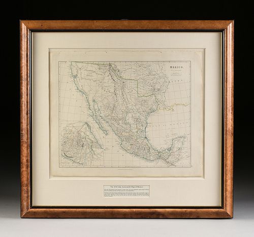 AN ANTIQUE MAP, "MEXICO," JOHN