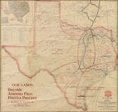 AN ANTIQUE MAP, "MK & T RAILWA