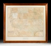 AN ANTIQUE MAP, "NATIONAL MAP