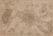 AN ANTIQUE MAP OF PARIS AND IT