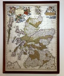 An antique map of Scotland,