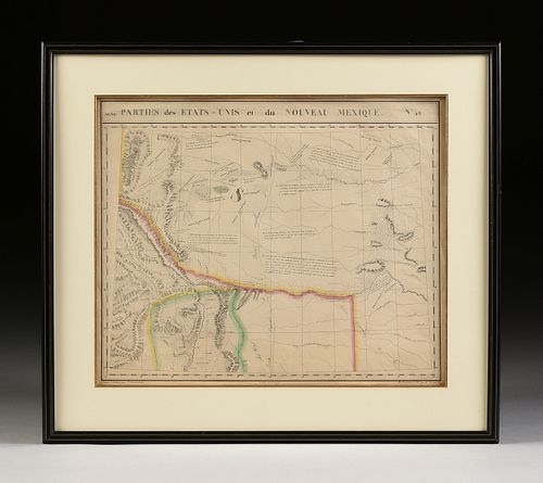 AN ANTIQUE MAP, "PARTIES DES