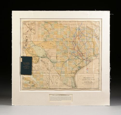 AN ANTIQUE MAP, "RAND MCNALLY &