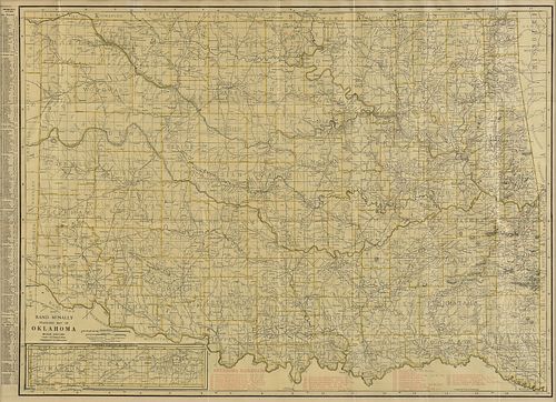 AN ANTIQUE MAP, "RAND MCNALLY