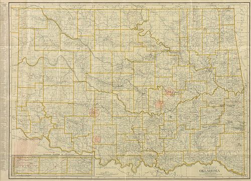 AN ANTIQUE MAP, "RAND MCNALLY