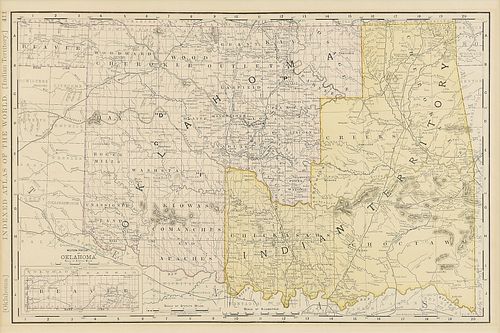 AN ANTIQUE MAP, "RAND MCNALLY & CO.