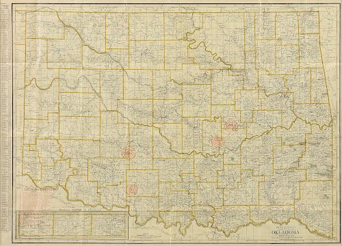 AN ANTIQUE MAP, "RAND MCNALLY