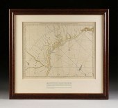 AN ANTIQUE MAP, "THE WESTERN C