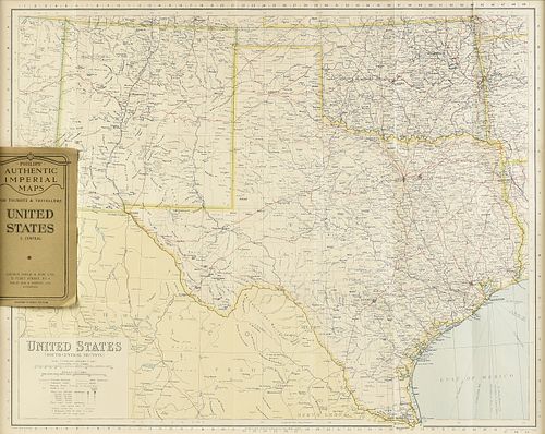 AN ANTIQUE MAP, "UNITED STATES