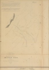 AN ANTIQUE MAP, "U.S. COST SUR