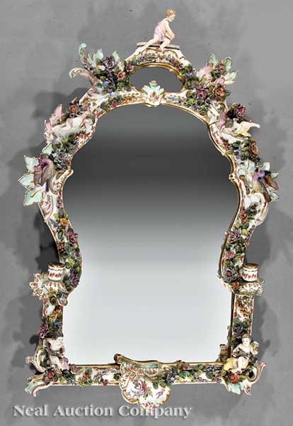 An Antique Meissen Polychrome
