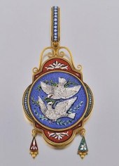 An Antique Micromosaic Pendant