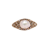 AN ANTIQUE MOTHER-OF-PEARL, DI