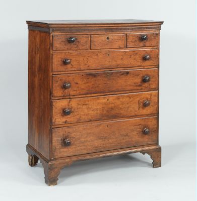An Antique Oak Chest of Drawers