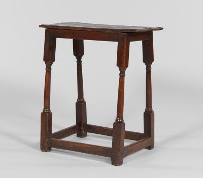 An Antique Oak Joined Stool/Table
