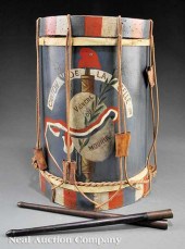 An Antique Paint-Decorated Dru