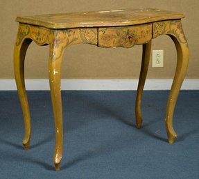 An antique paint decorated