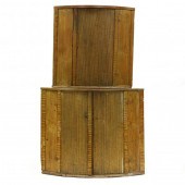 AN ANTIQUE PAINT DECORATED SCA