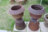 AN ANTIQUE PAIR OF ENGLISH GLA