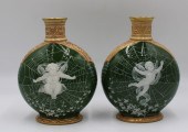 AN ANTIQUE PAIR OF PATE SUR PA