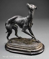 An Antique Patinated Metal Fig