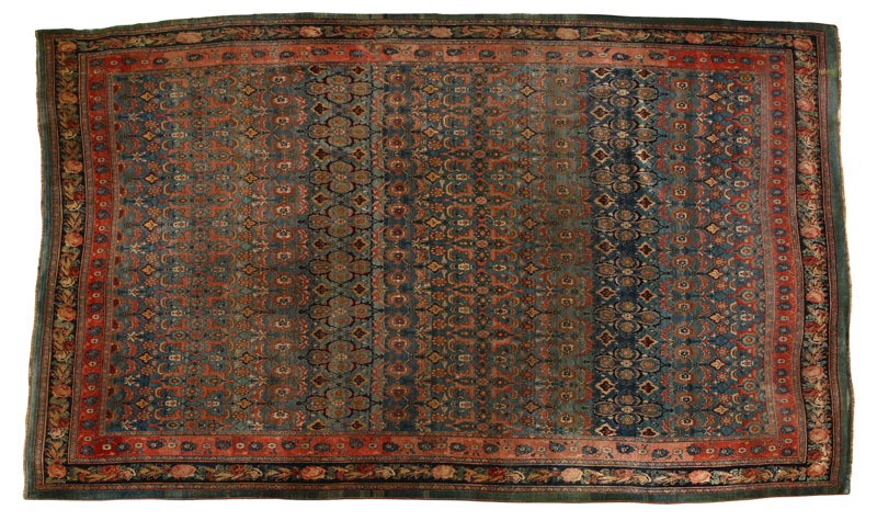 An antique Persian Bijar carpet