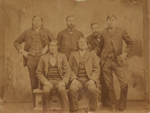AN ANTIQUE PHOTOGRAPH, "QUANAH