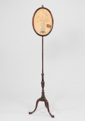 An Antique Pole Screen A delic