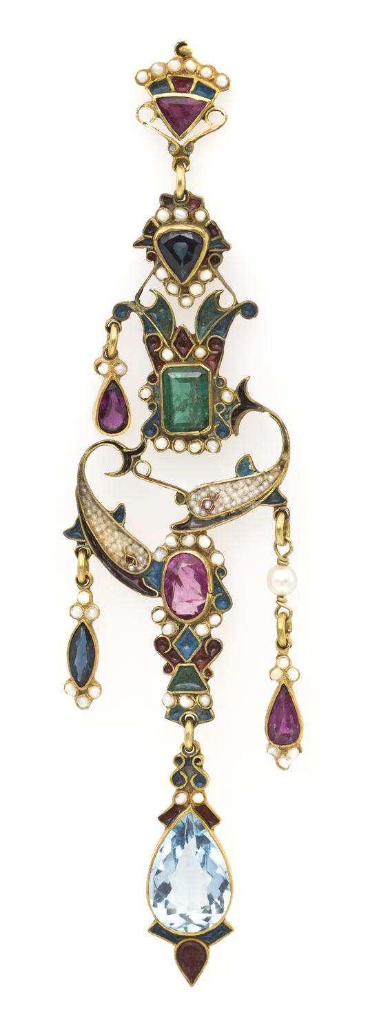 An Antique Polychrome Enamel