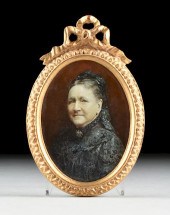 AN ANTIQUE PORTRAIT OF A WIDOW