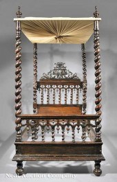 An Antique Portuguese Carved W